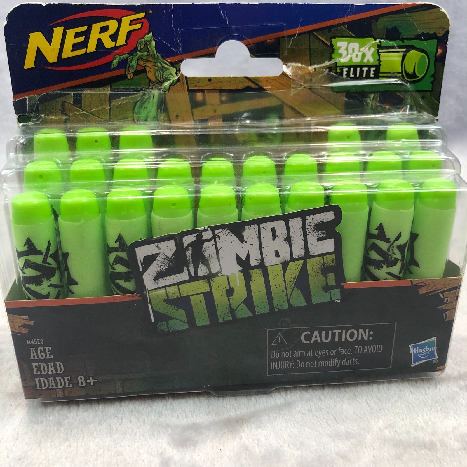 Nerf Dart Refill Kit Zombie Strike Elite Distance Green Foam Bullets 25 Total