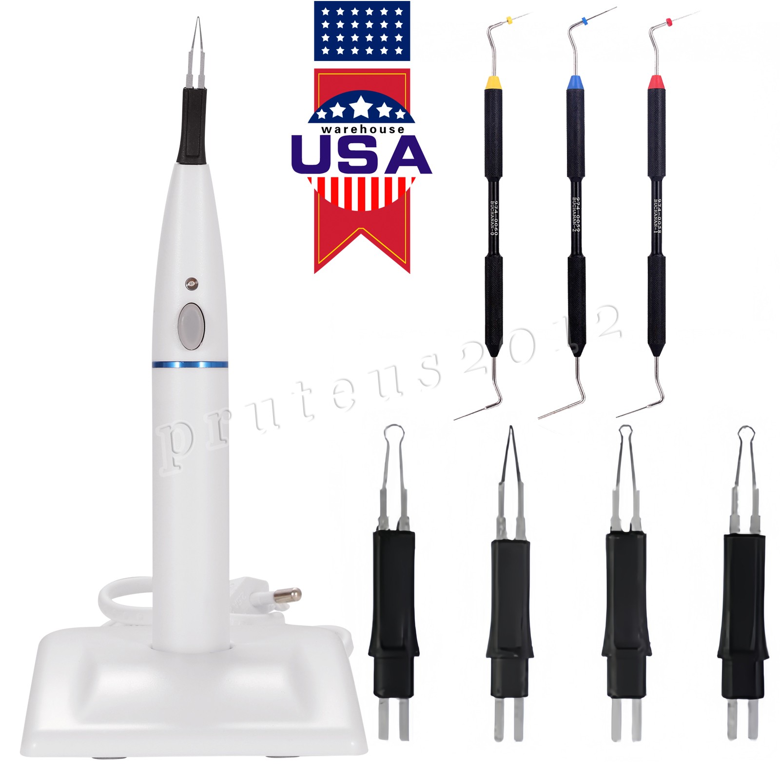 Cordless Dental Gutta Percha Tooth Gum Cutter /Endo Buchanan Hand Plugger Tips