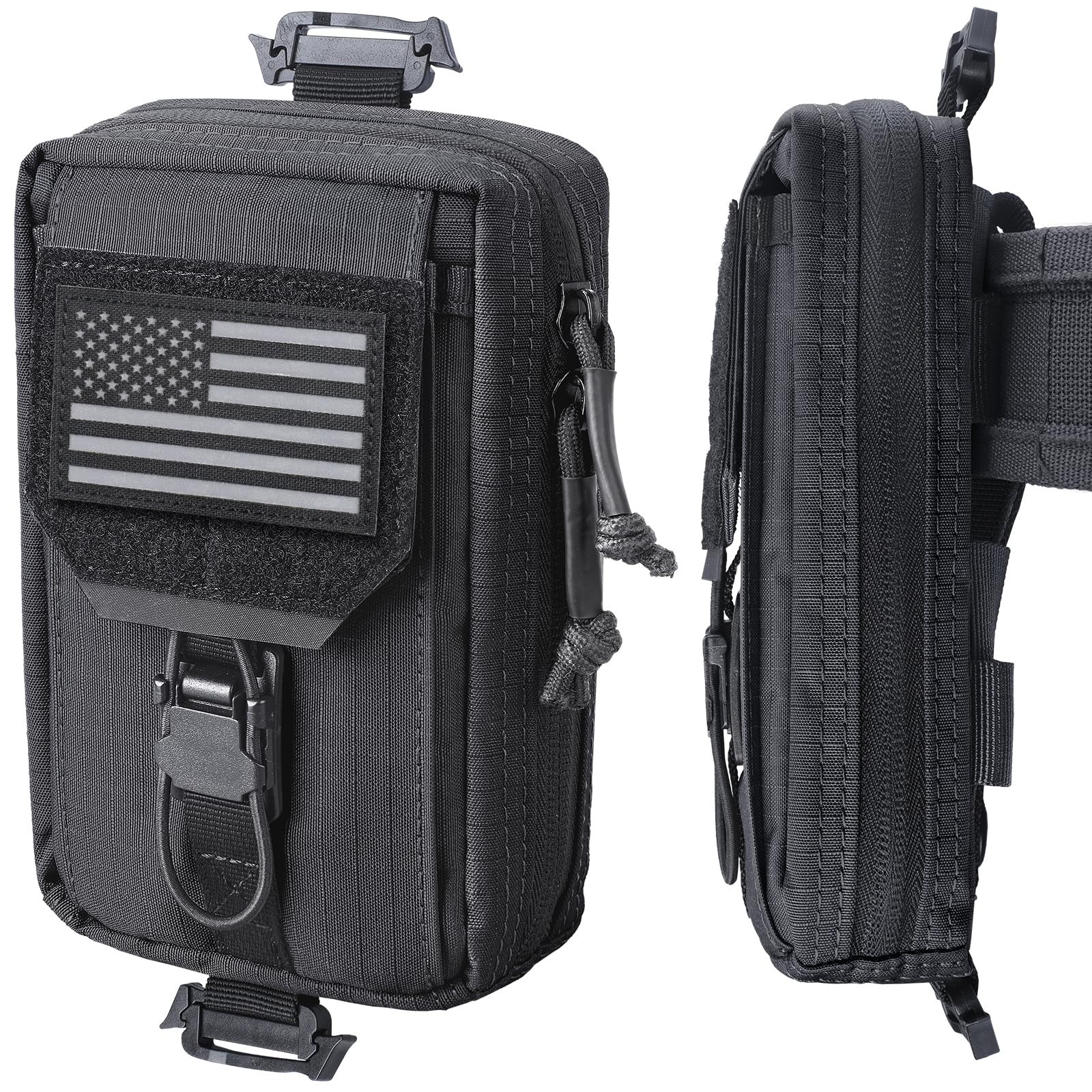 Tactical Phone Pouch - MOLLE Utility EDC Holster for Vest & Duty Belt (Fits 4.5"