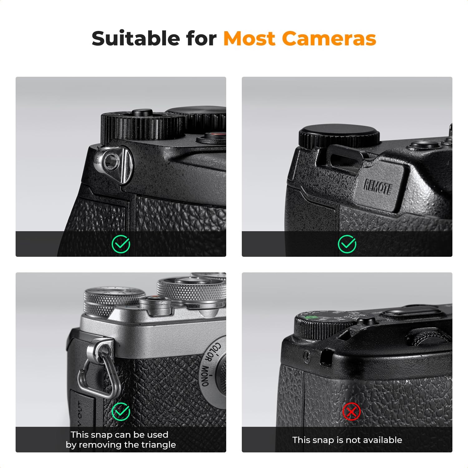 Camera Neck Strap,100cm Nylon Rope Camera Shoulder Strap with O-ring for DSLR Ca
