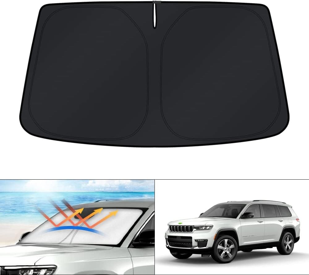 For Jeep Grand Cherokee 2015-2024  Car Front Windshield Sun Shade UV Block Cover
