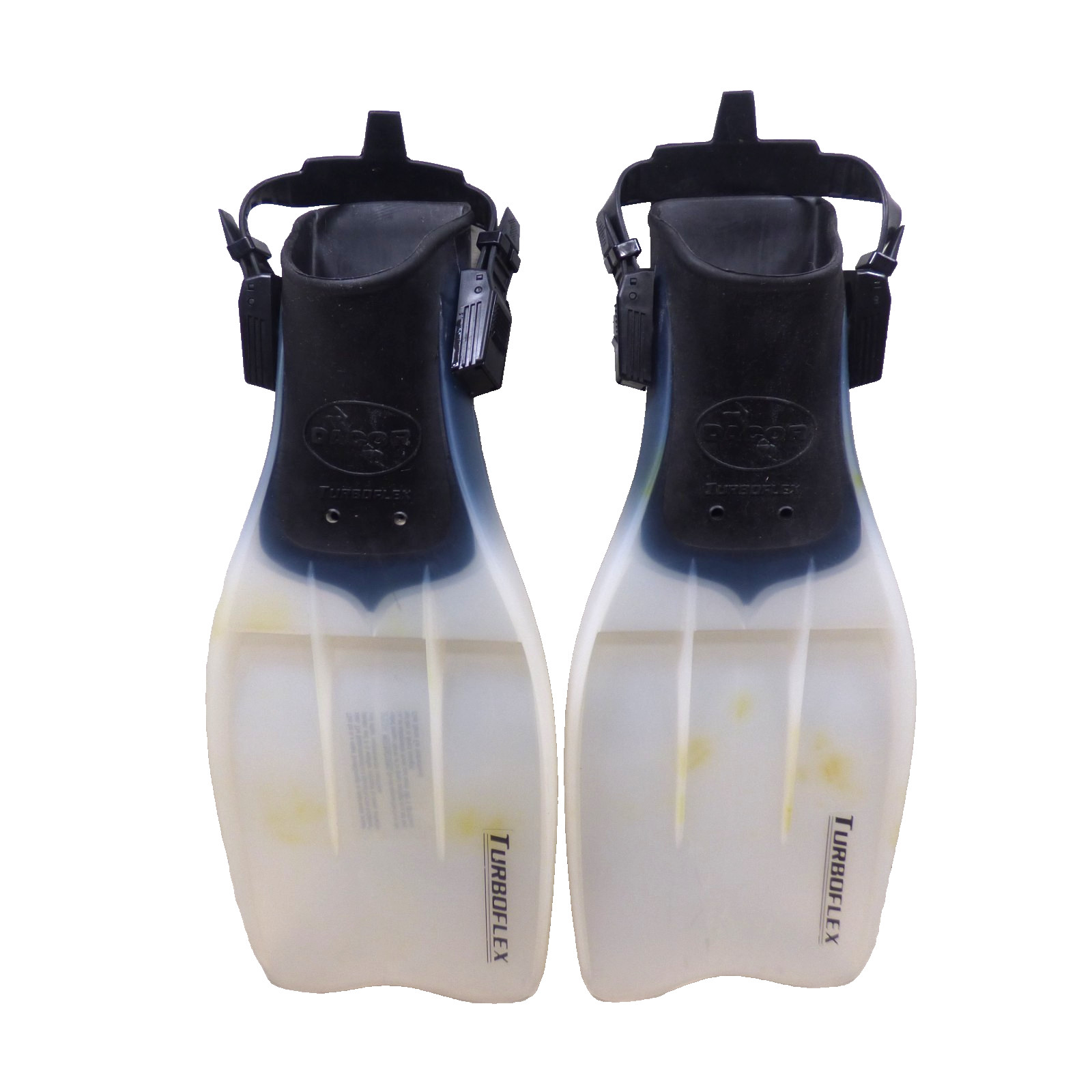 Rubber Dacor Turbo Flex Scuba Divers Fins Size Medium M Italy