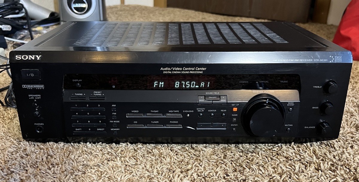 SONY STR-SE391 5.1 Channel AM/FM Stereo Receiver-Dolby, Surround Tested VINTAGE!