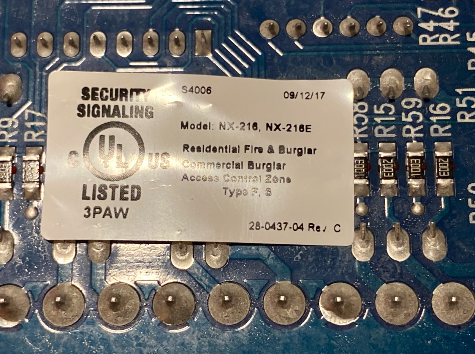 GE INTERLOGIX NETWORX CADDX NX-216E 16 ZONE EXPANDER MODULE