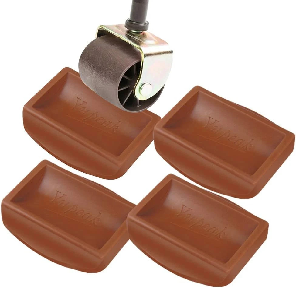 Bed Stopper & Furniture Stopper – Caster Cups fits to All Wheels of Furniture, S