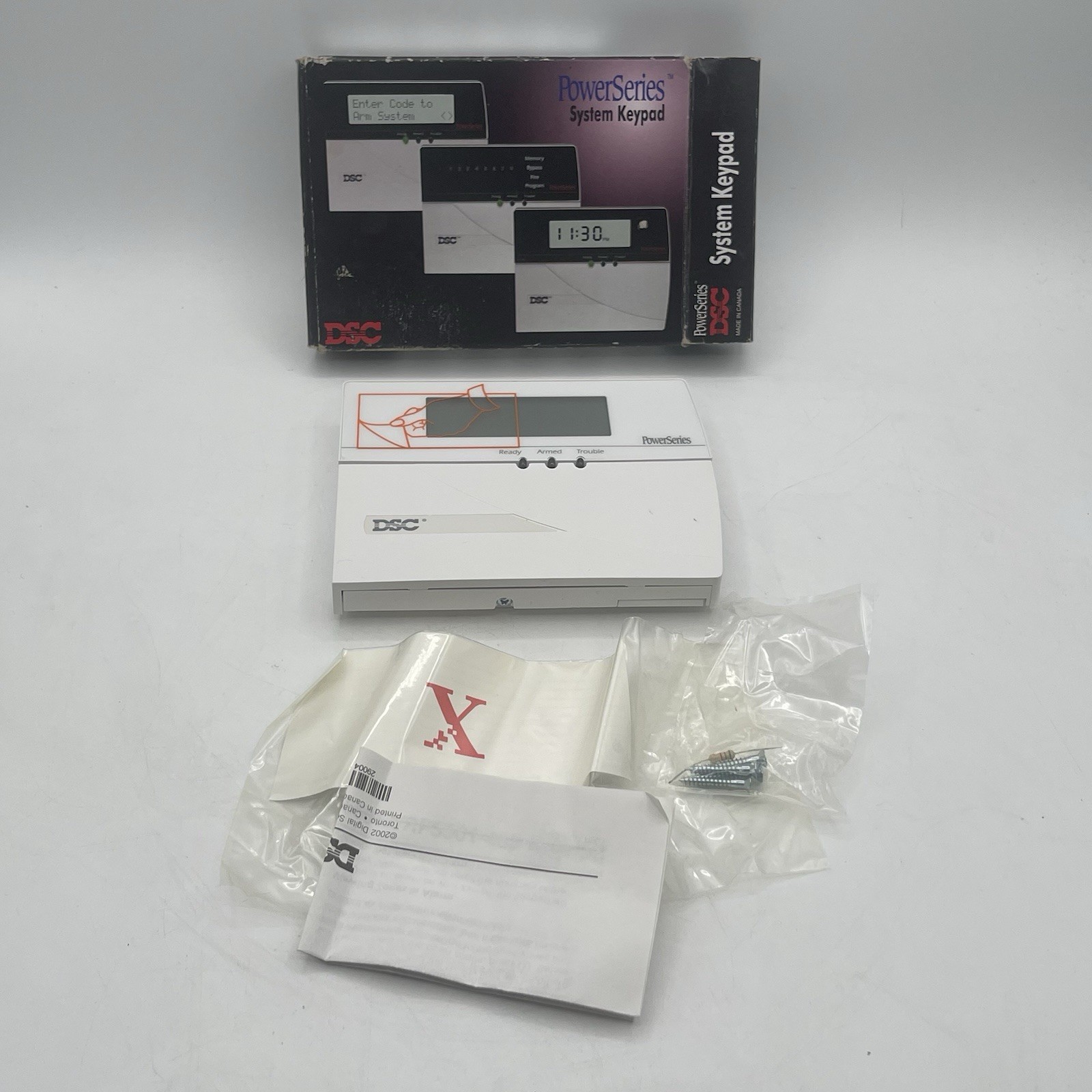 Vintage DSC PowerSeries System Keypad Alarm Control Panel 2002 New Open Box