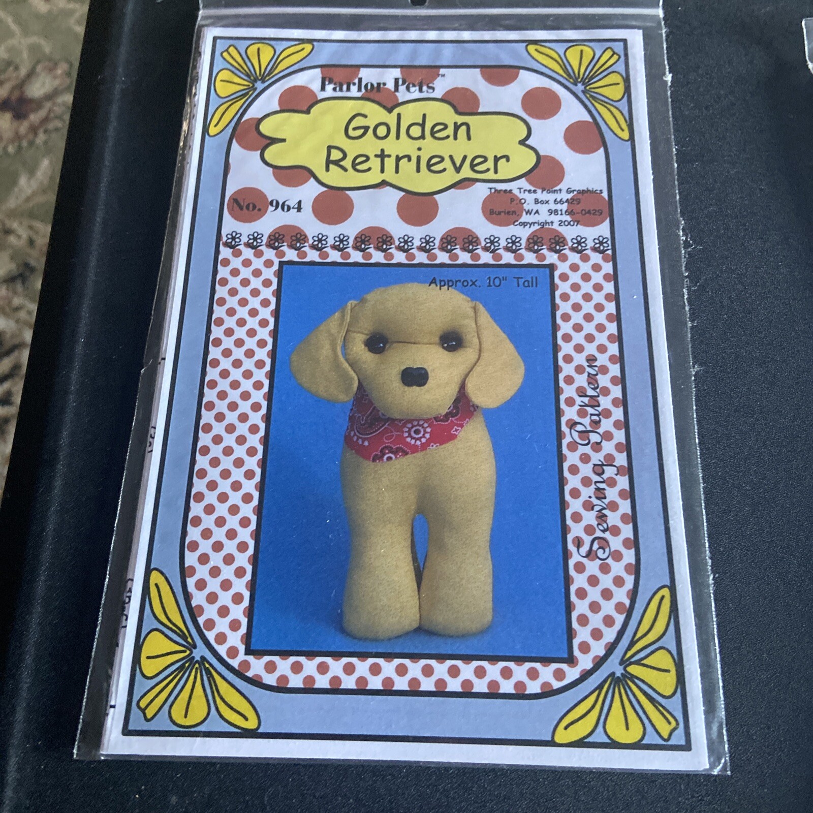 Cute Parlor Pets Pattern Golden Retriever #96-4 New 2007