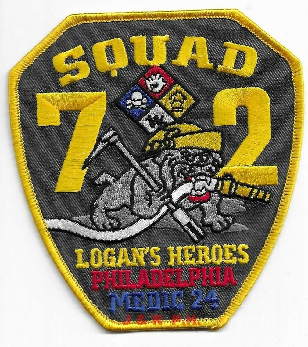 Philadelphia Squad - 72 / M-24 "Logan's Heroes", PA (4" x 4.5") fire patch