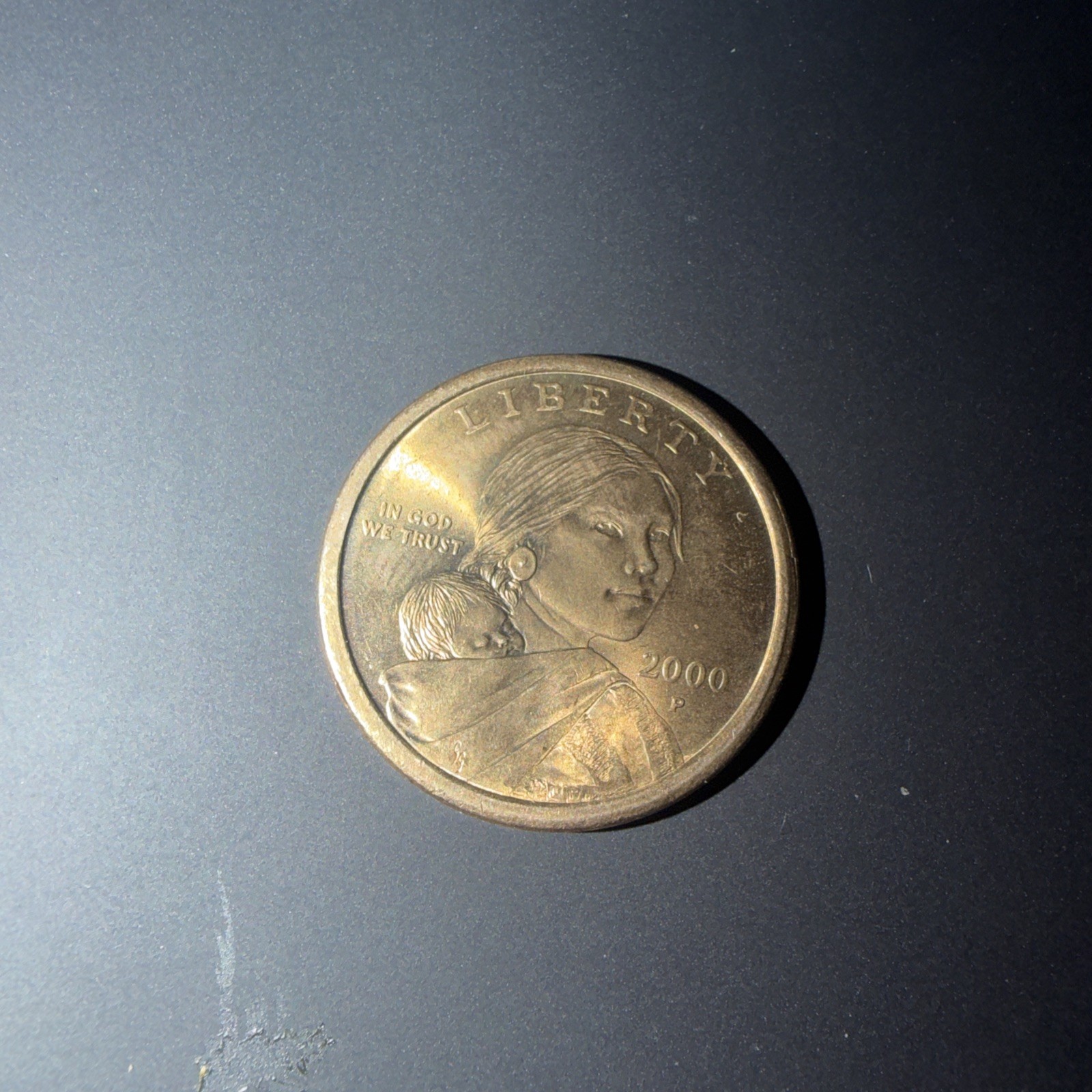 2000 P Sacagawea Cherrios One Dollar Coin US Liberty Gold Philadelphia