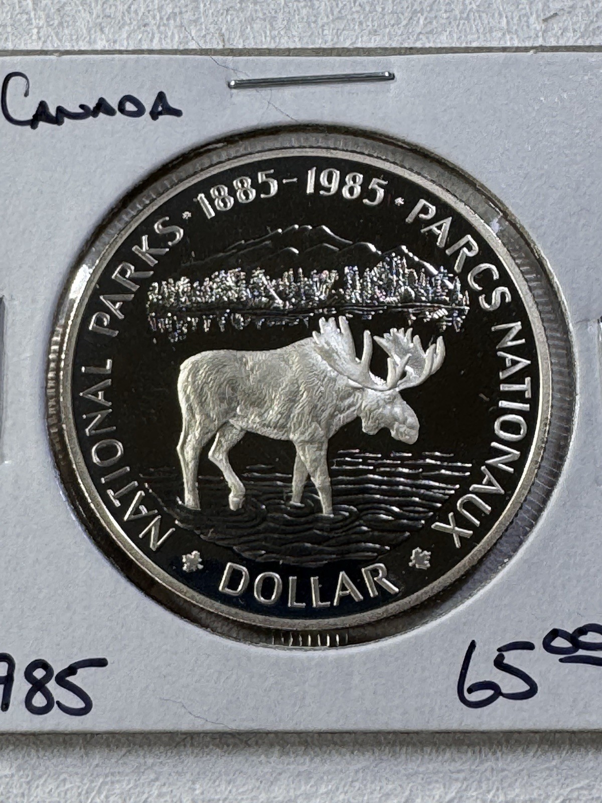 1985 Canada 1 Dollar Silver Proof Coin National Parks