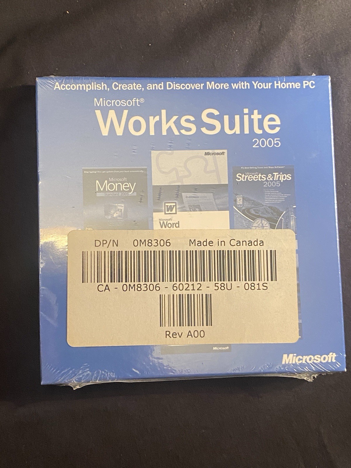 Microsoft Works Suite 2005 Dell North America Factory Sealed with Product Key
