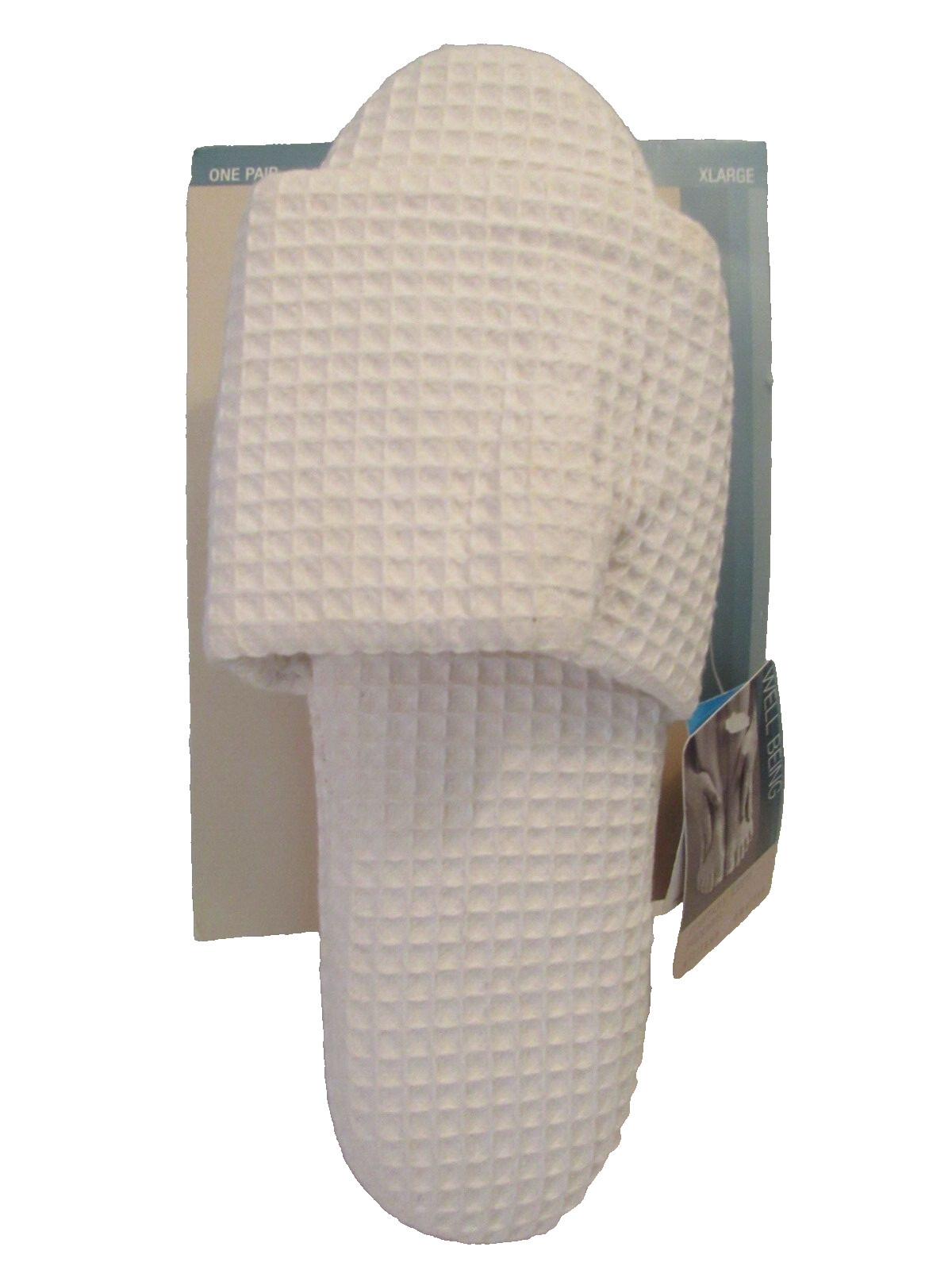 Gilligan O'Malley wellbeing white memory foam slippers women's XL (9.5-10.5) NEW