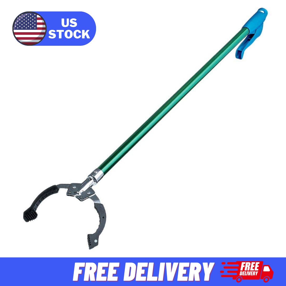 Heavy Duty 36 In Trash Picker Grabber Magnetic Stick Long Handled Reaching Tool