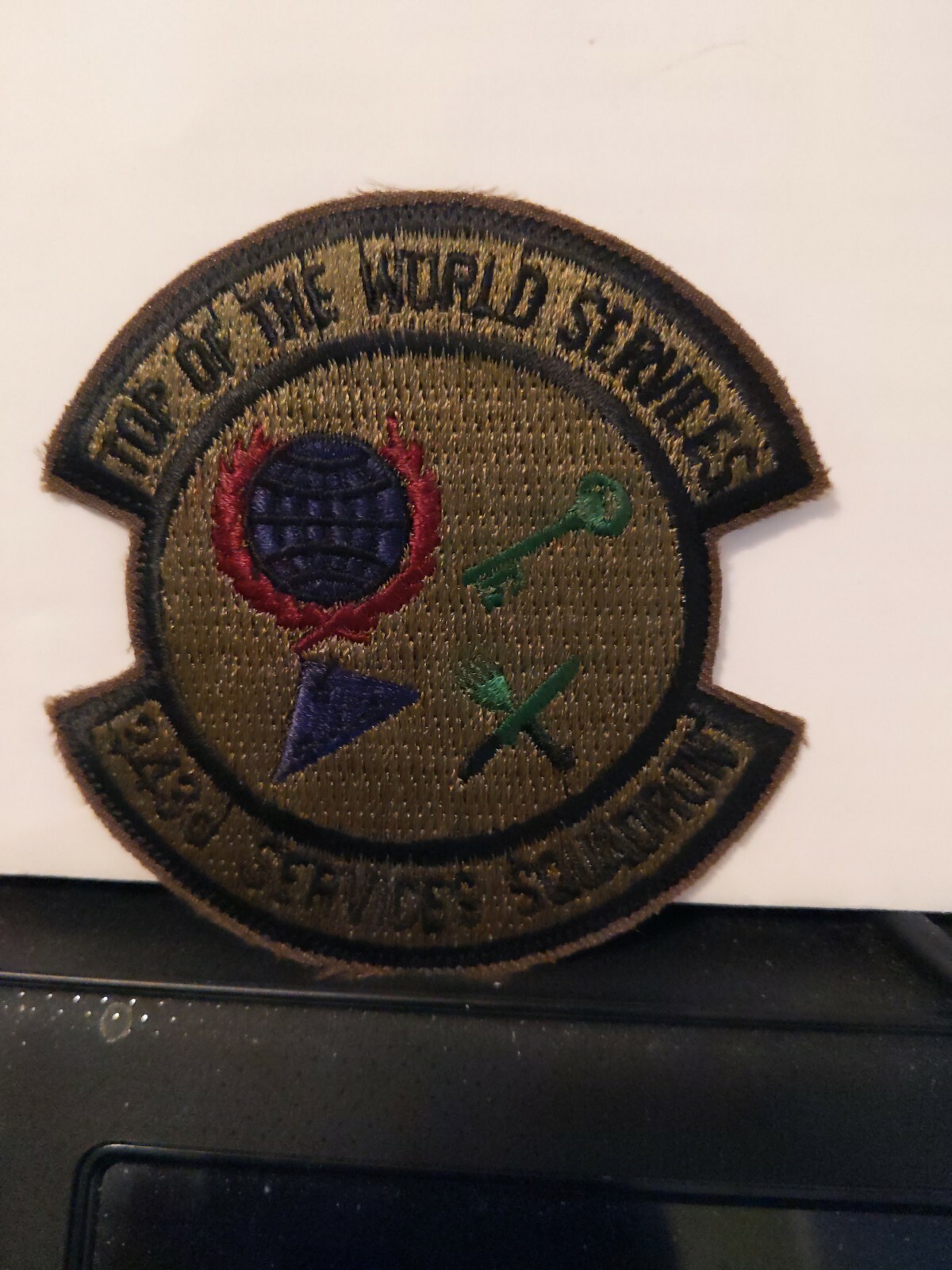 USAF 343rd Services Squadron Patch 3 x 3 inches