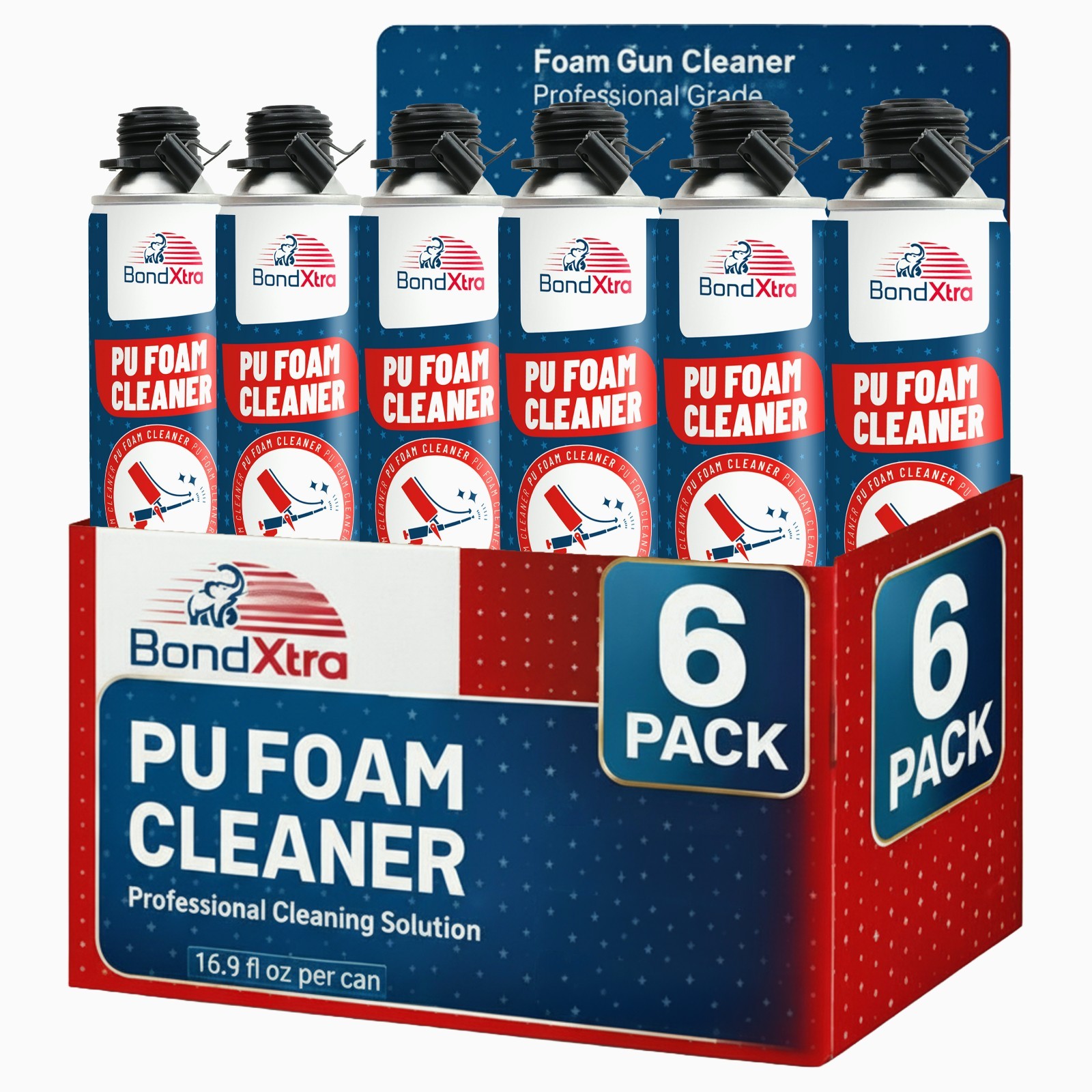Spray Foam gun cleaner  6x16.9 fl. oz  Insulation Polyurethane Sealant Remover
