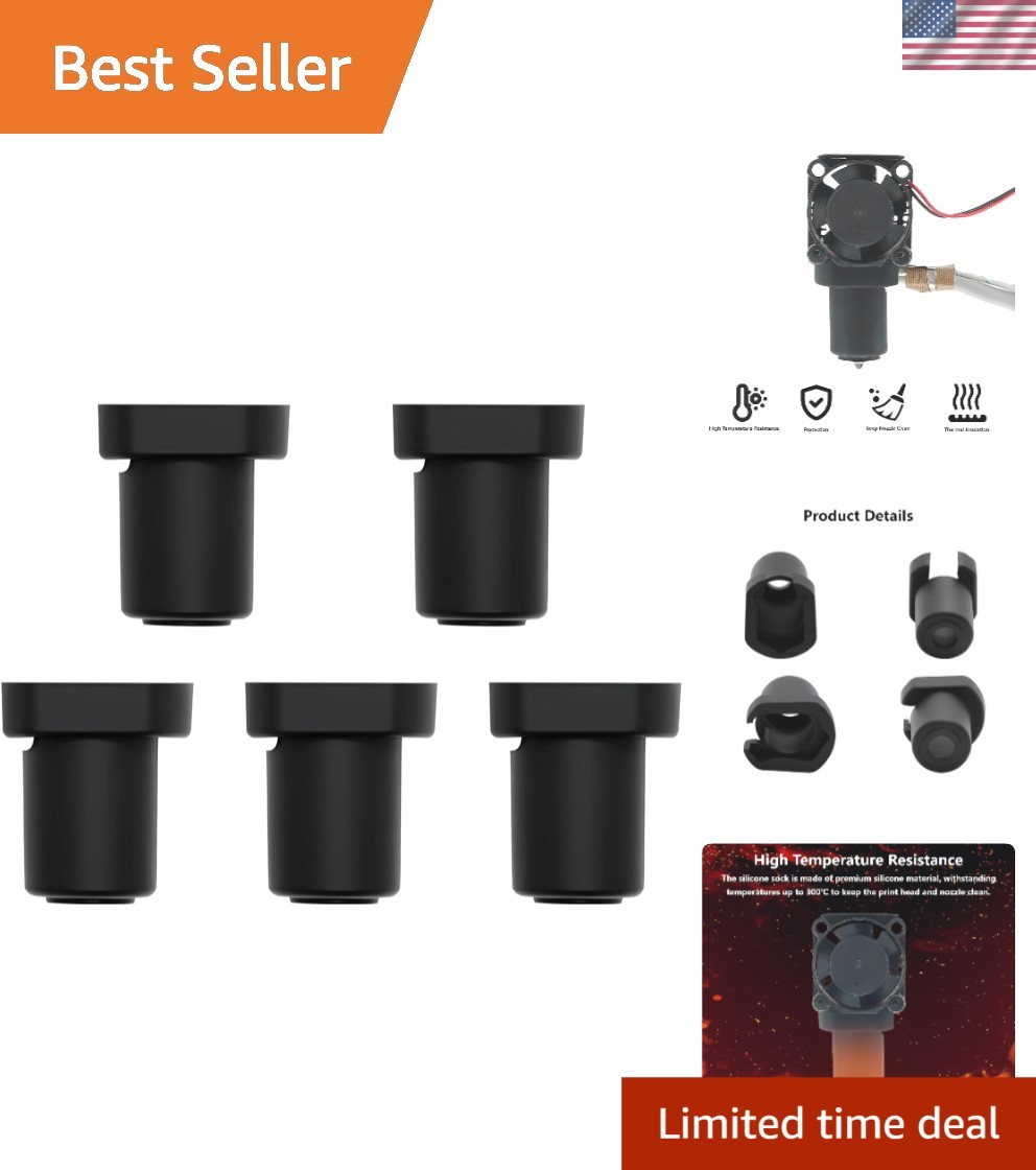 Silicone Hotend Socks for Qidi Q1 Pro - 5PCS Set, Easy Installation & Cleaning