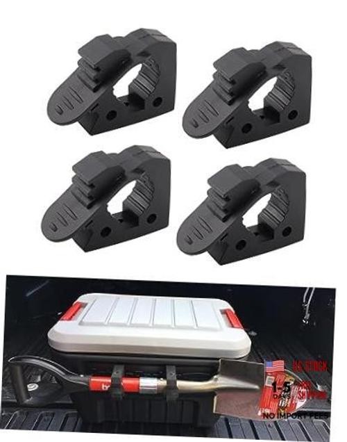 Shovel Holder, Quick Release Rubber Clamp Mounting Bracket Fits 1-1/7'' 4 Pack
