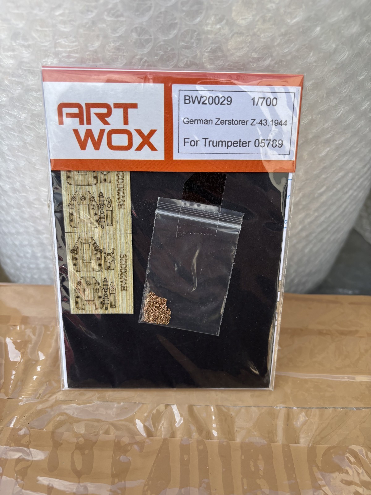 ART WOX MODELS # BW-20029     1/700TH SCALE P/E  UPGRADE PARTS FOR ZERSTORER