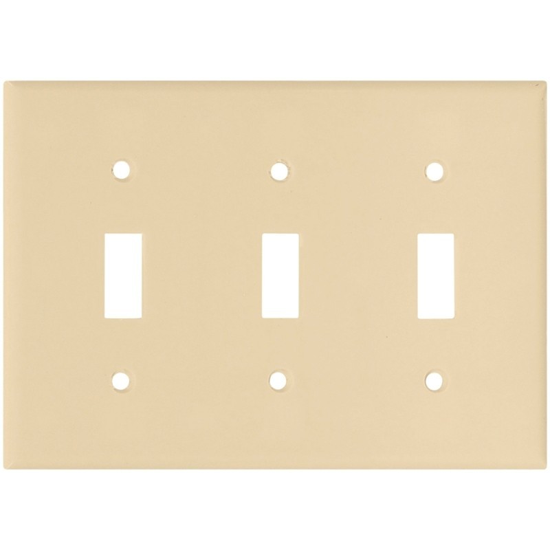 Eaton Wiring Devices 2141V-BOX Wallplate, 4-1/2 in L, 6.37 in W, 3 -Gang, Thermo