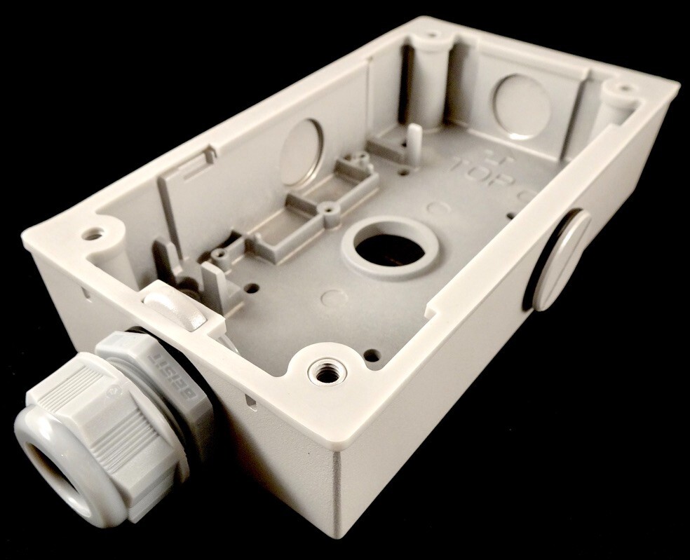 Interlogix Back Box For TVD-SNB-BB Swan Neck Bracket, New In Box