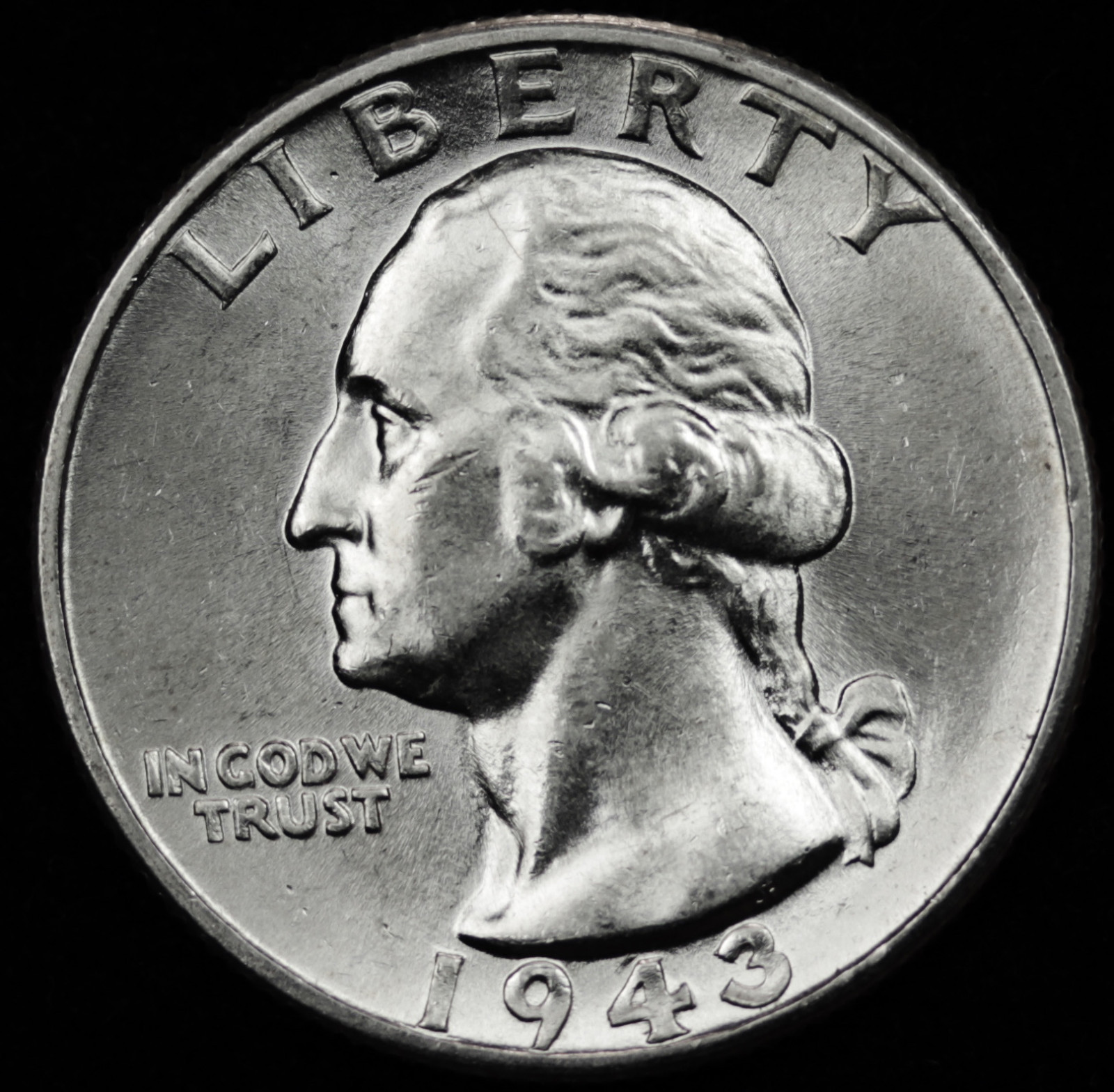 1943-p Washington Quarter.  B.U.  65781 (Inventory A)