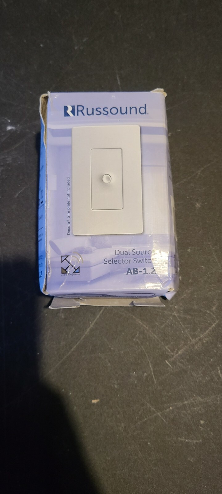 Open Box RUSSOUND Dual-Source In-Wall Speaker Selector switch AB-1.2