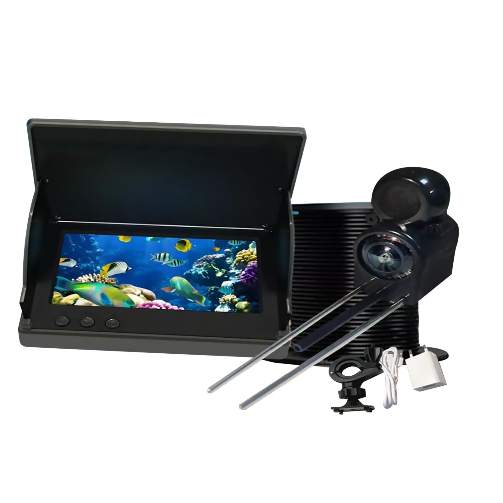 Underwater Fish Finder Display 4.3" HD Screen w/ Night Vision 30 Meter HD Camera