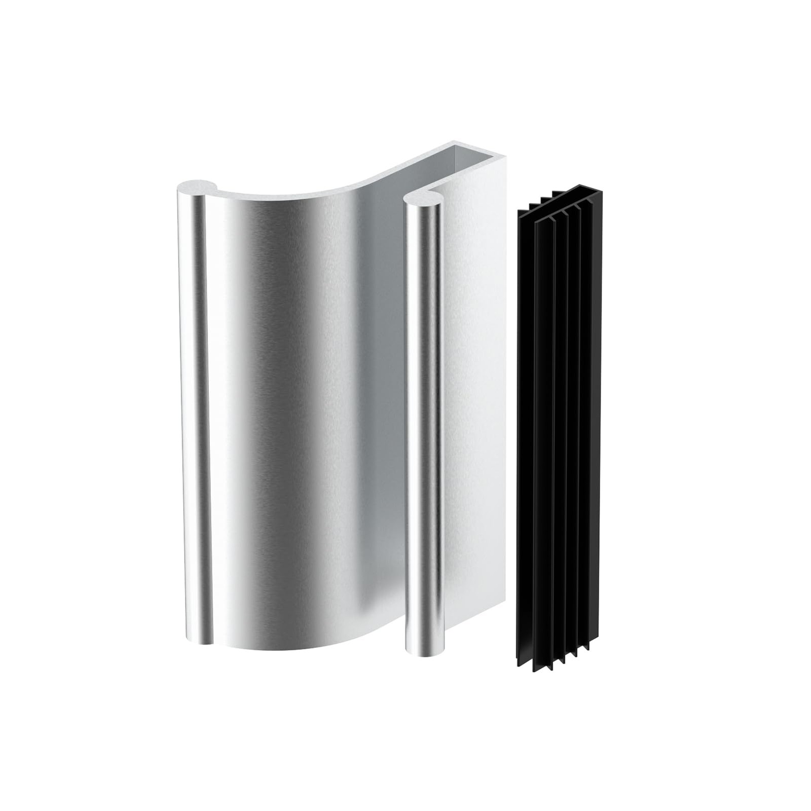 Glass Sliding Shower Door 3" Chrome Pull Handle for 3/16" and 1/4" Thick Swin...