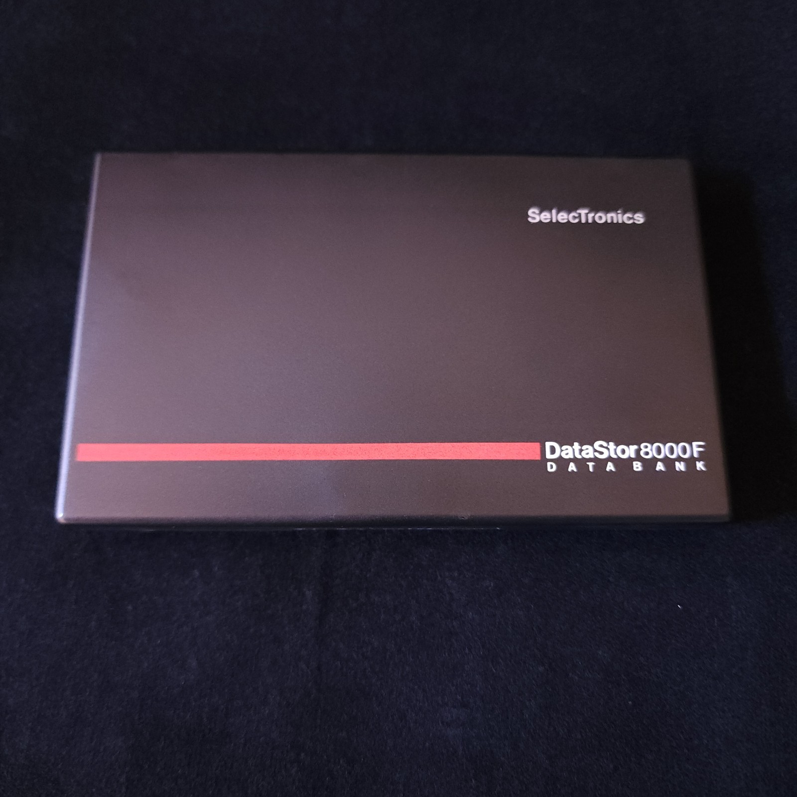 SelecTronics DataStor 8000F Data Bank Vintage Black Computer Untested As-Is