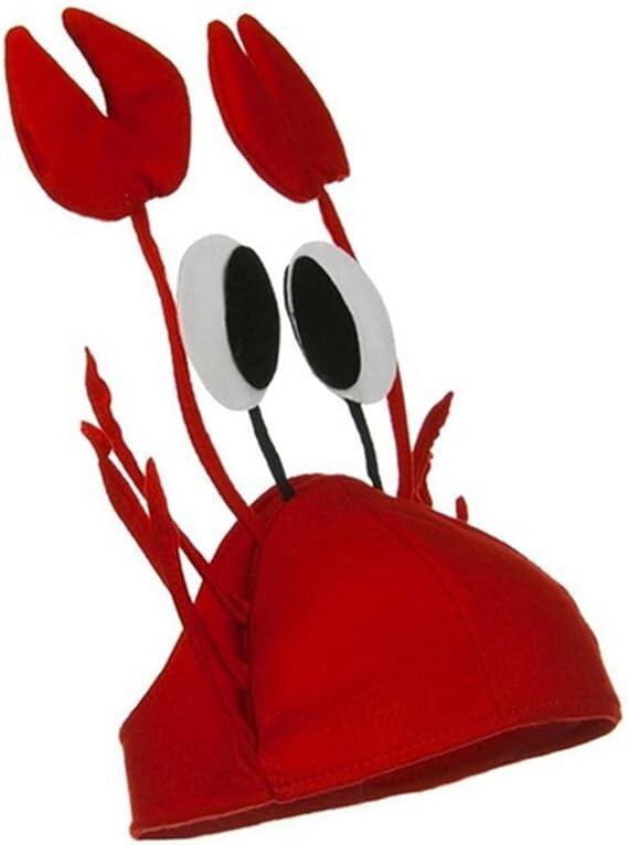 Crab Party Hat. Great for parties. #341
