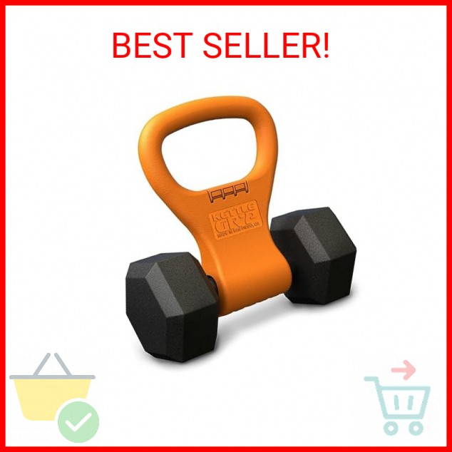 KETTLE GRYP - The Original - As Seen on SHARK TANK! Converts Your Dumbbells Into