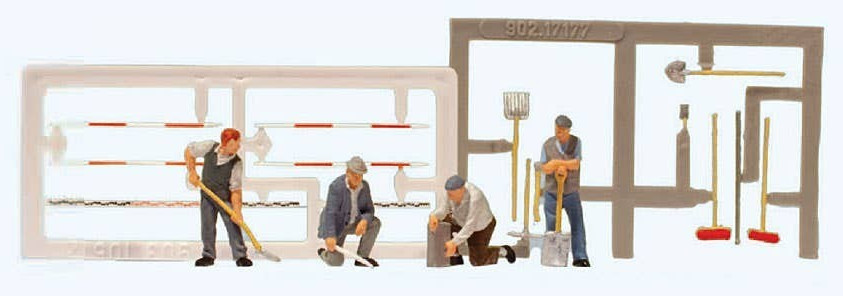 NEW 2025 ! HO Preiser Figures 10780 Field Jurors ( Volunteer Field Survey Team )
