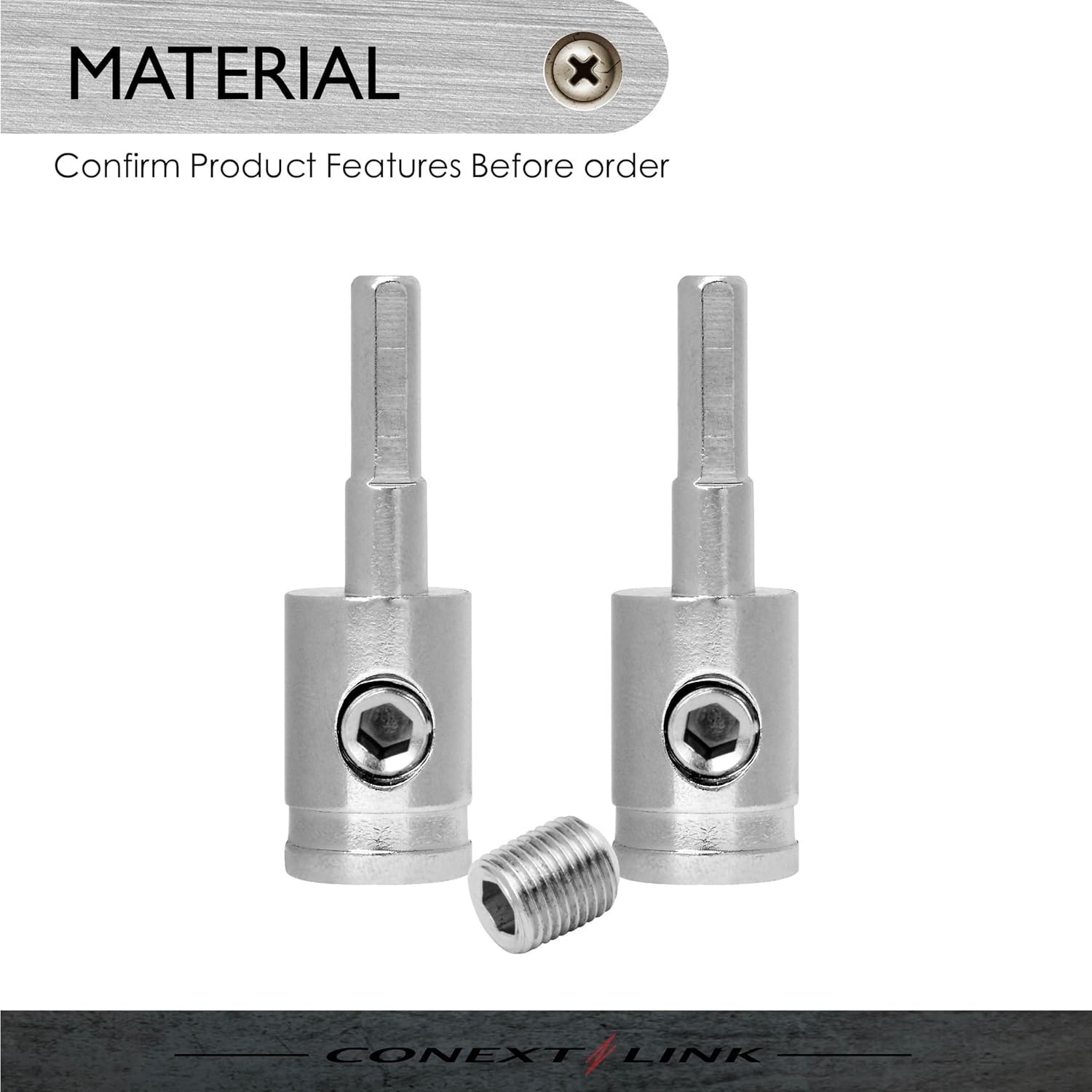 Quality Alloy Brass Wire Reducer 2-Pack - Non-Insulated Connection Solution