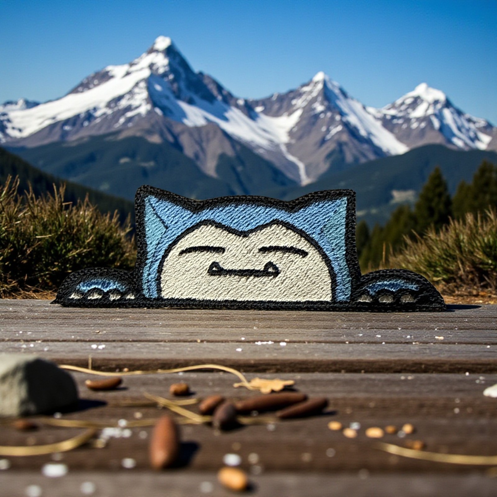 Snorlax Embroidery Patch 2.59" X 3.89"