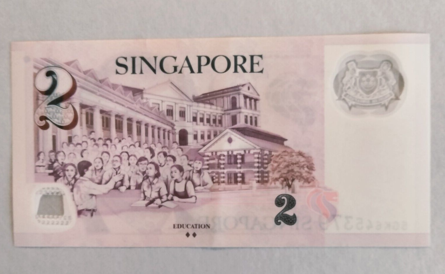 Singapore currency, 1X 2 dollars