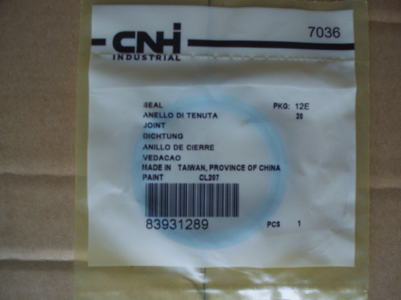83931289 Seal, Ford, New Holland, Fits CNH Industrial, Replaces D9NNC513BA, New