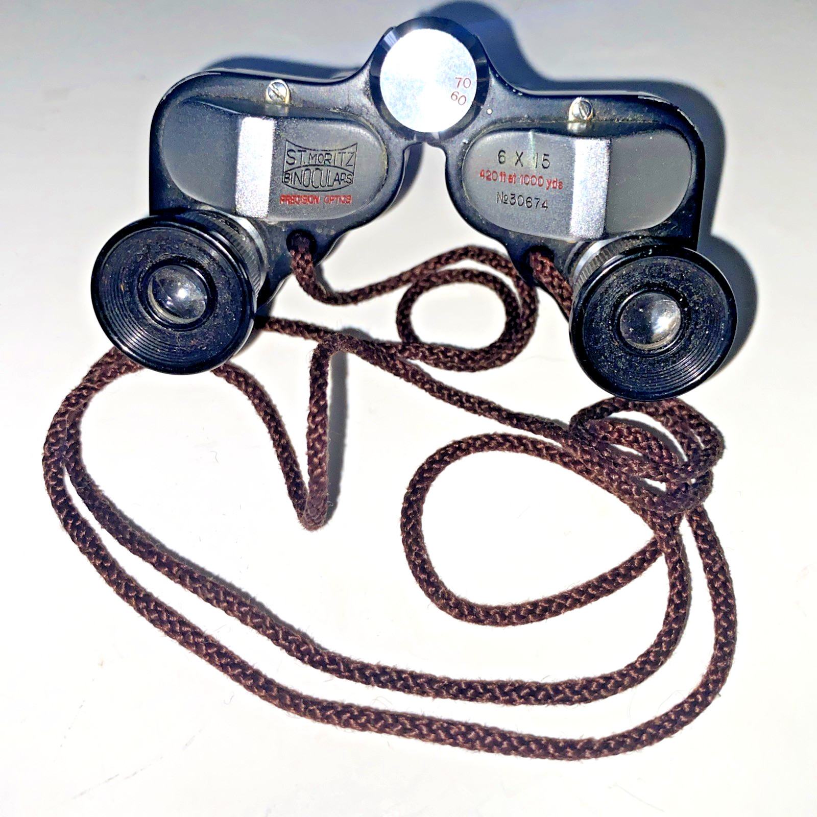 Vintage St. Moritz Binoculars Precision Optics 6x15 Compact