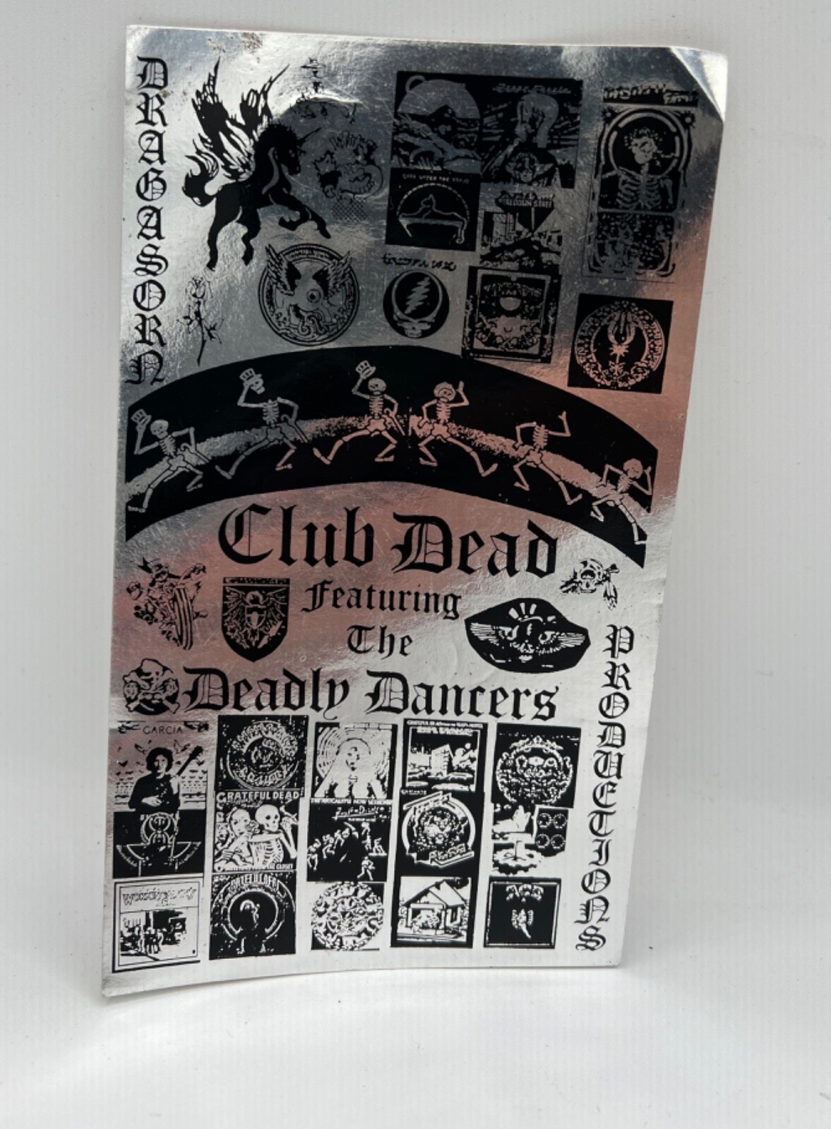 Vintage Grateful Dead "Club Dead" Psychedelic Hippy Window Sticker Decal