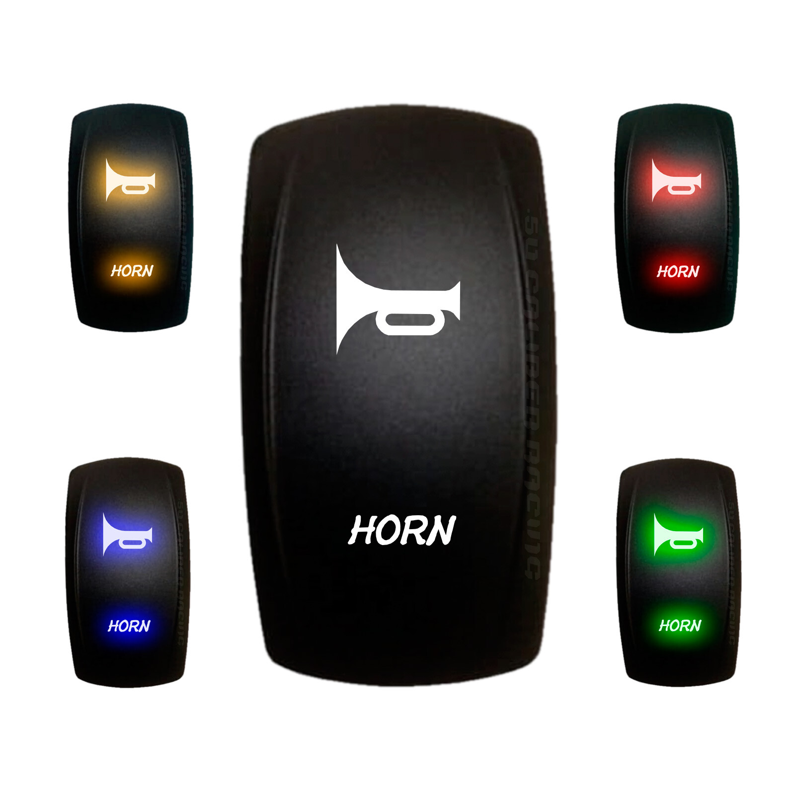 Momentary/Off Marine Rocker Switch "Horn" Boat Car Truck UTV Off Road 4x4 Semi