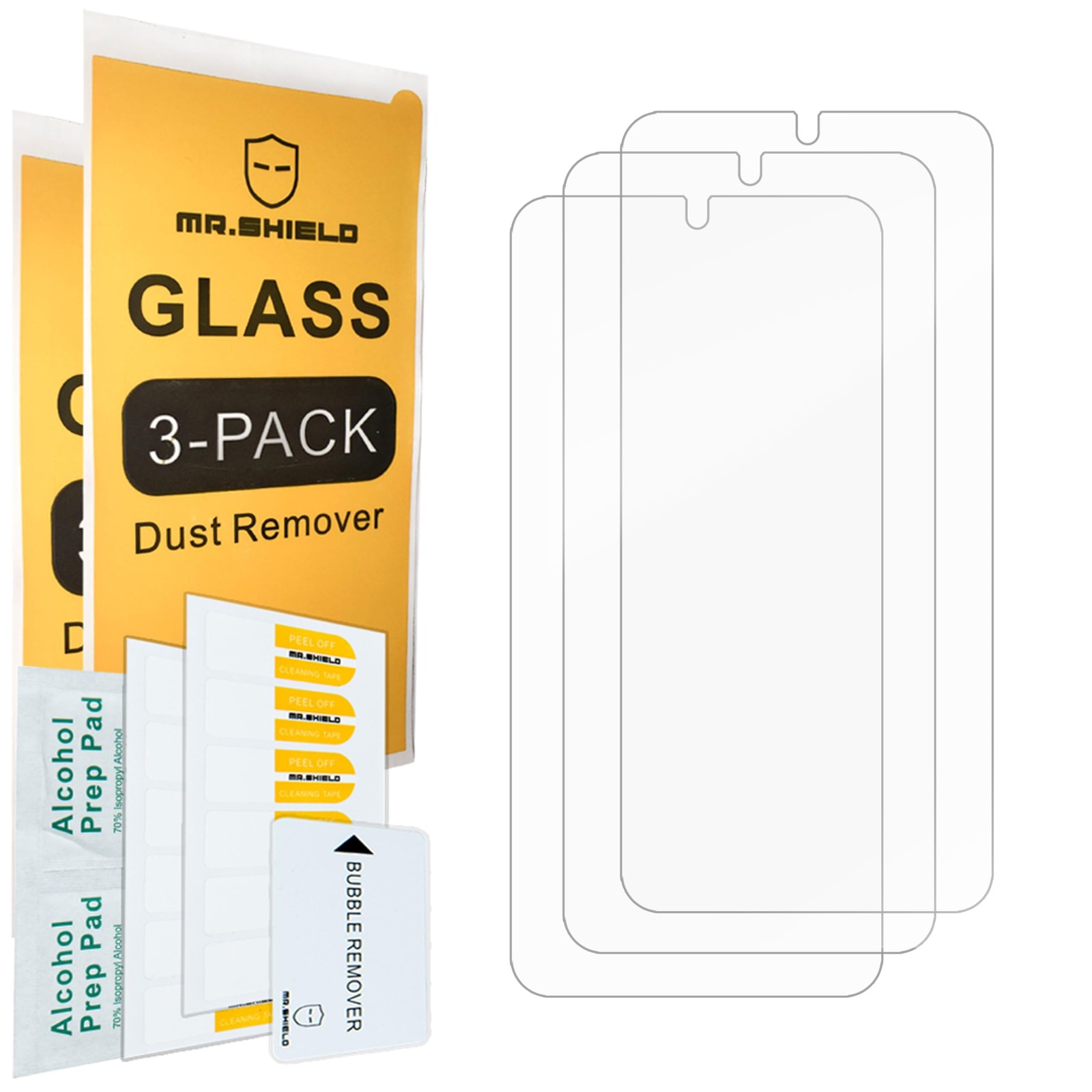 Mr.Shield [3-Pack] Screen Protector For Samsung Galaxy S22+ 5G / clear