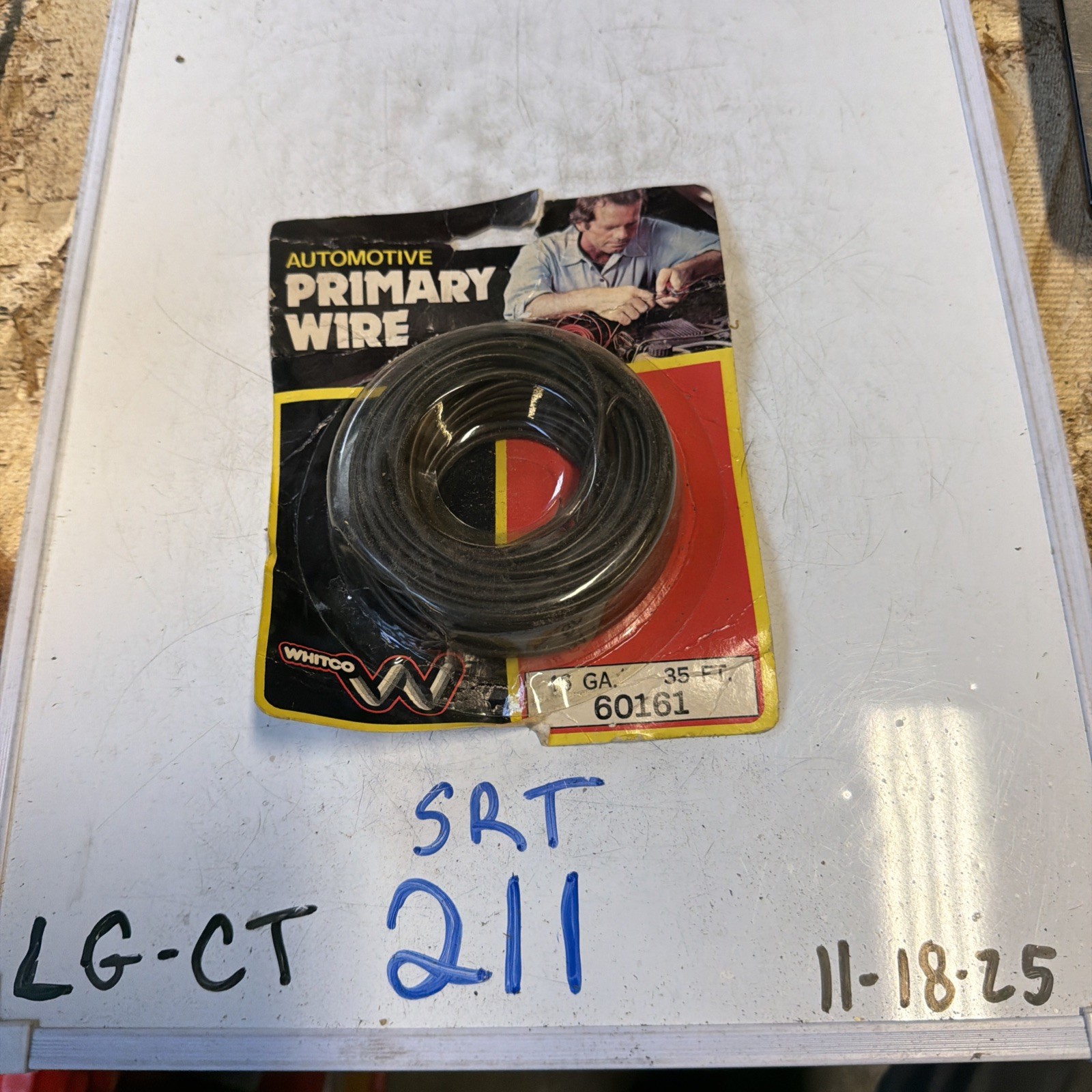 Whitco 60161 Automotive Products 35 Feet Primary Black Wire 16 Gauge Wire