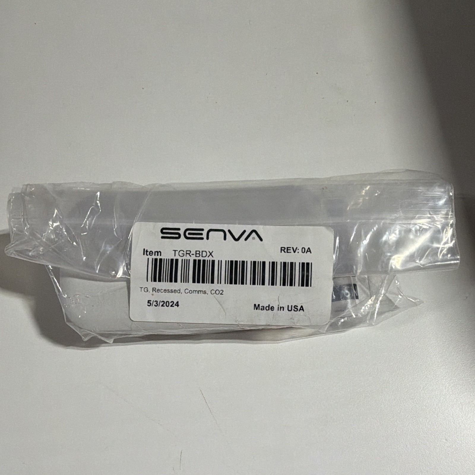 Senva TG Series TGR-BDX CO2 Toxic Gas Sensor, Recessed, BACnet/Modbus #159/4