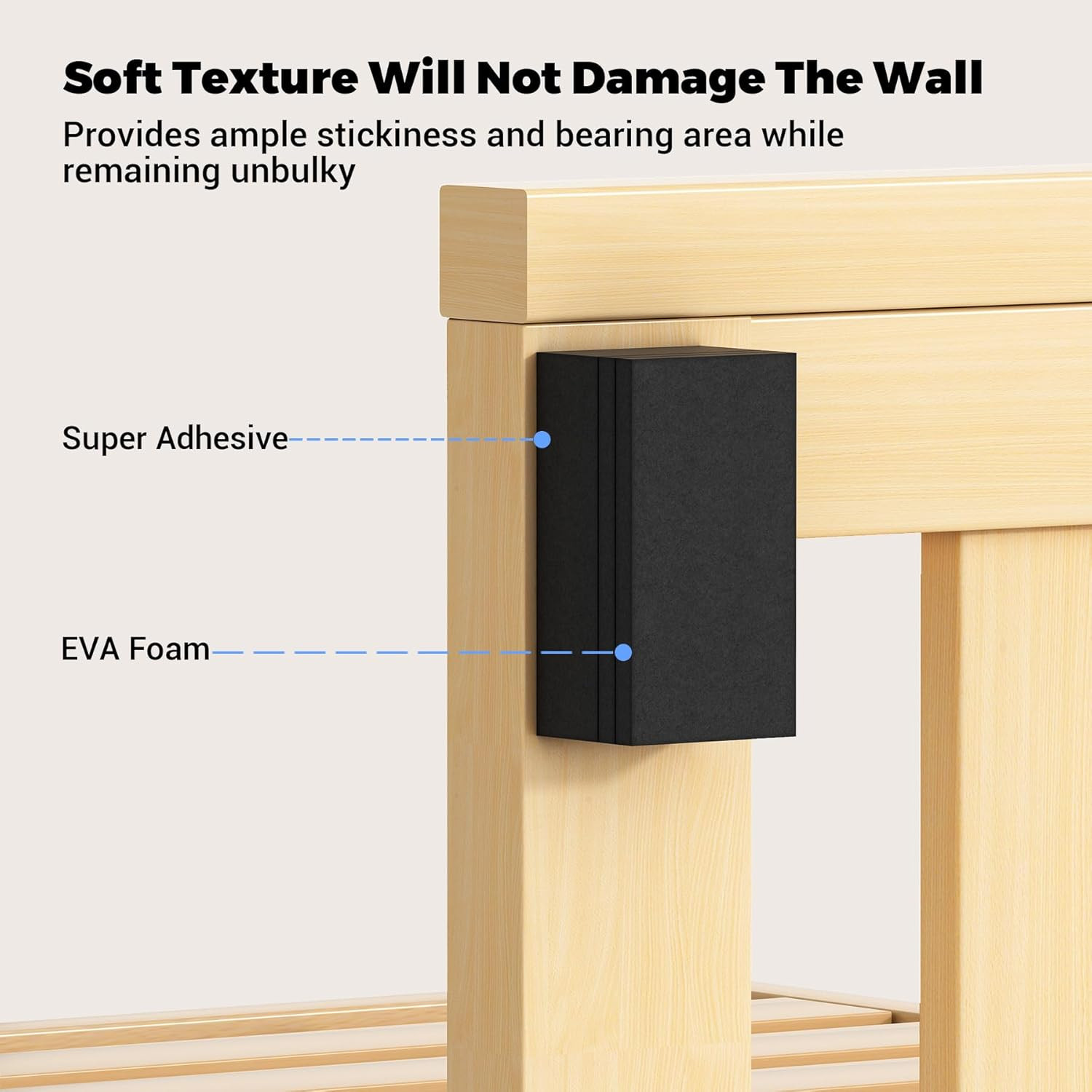 EVA Foam Furniture Wall Protectors, 23Pcs Headboard and Couch Bumpers