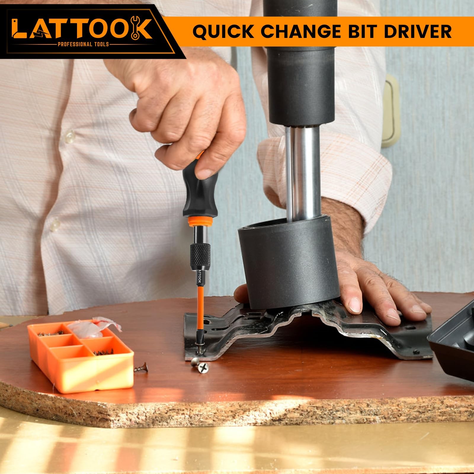 1/4 Inch Quick Change Bit Driver Release Easy Change Holder 142mm Handle