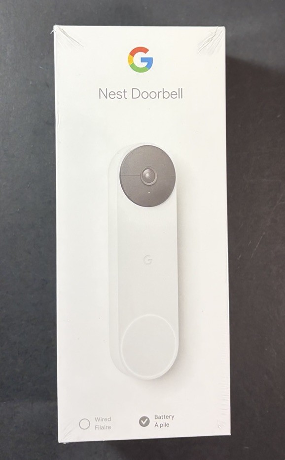 Google Nest Battery Type Wireless Doorbell [ Snow WHITE ] NEW