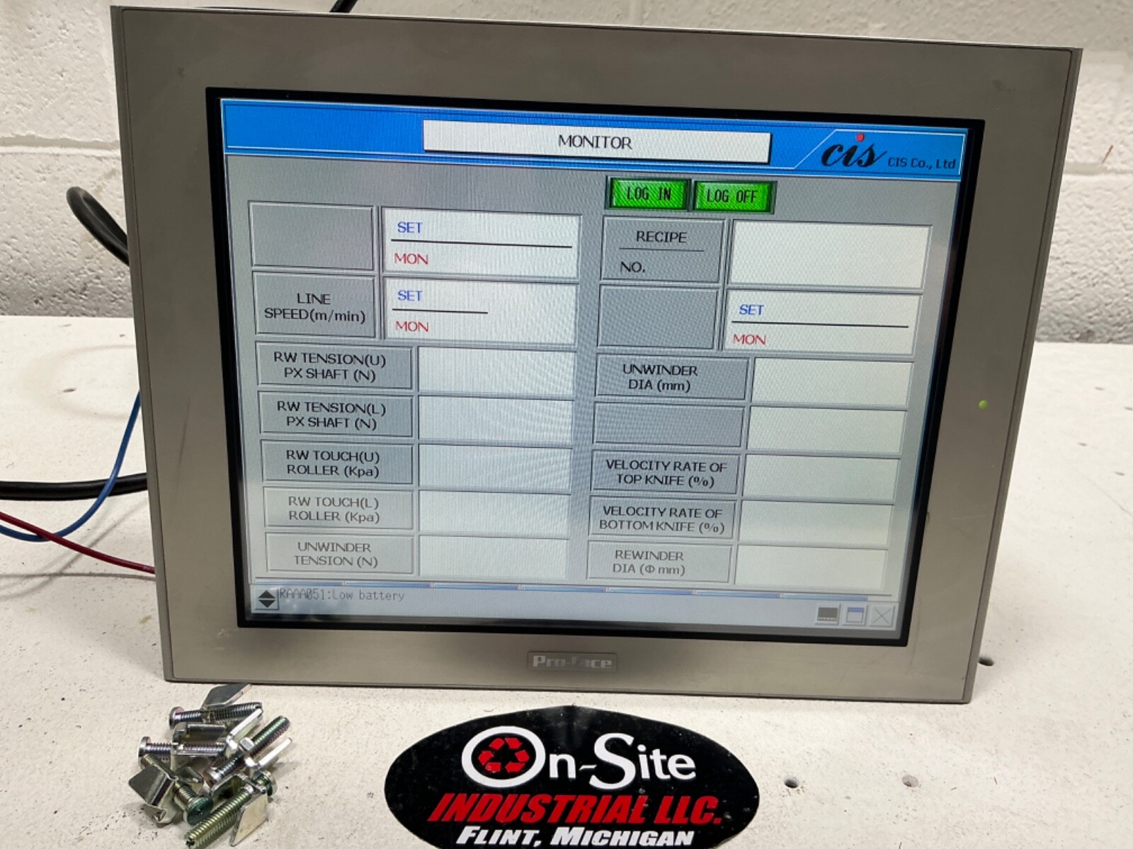 PRO-FACE AGP3600-T1-D24 TOUCHSCREEN OPERATOR INTERFACE