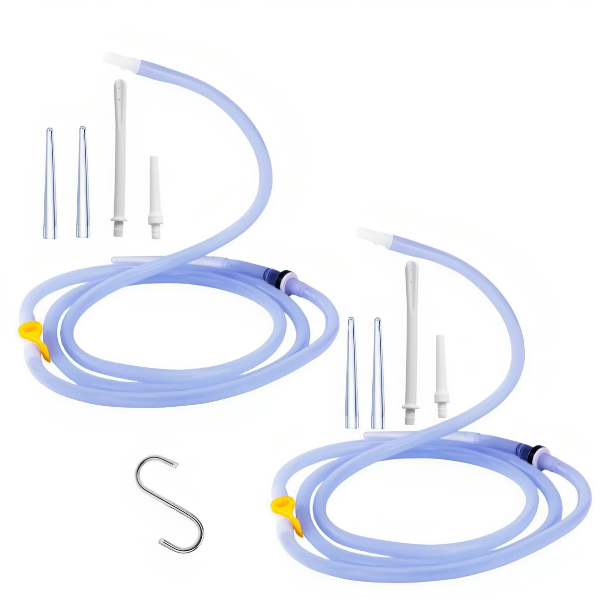 Enema Kit Part（2-Piece Set） Silicone Enema Hose Colon Cleansing Accessories