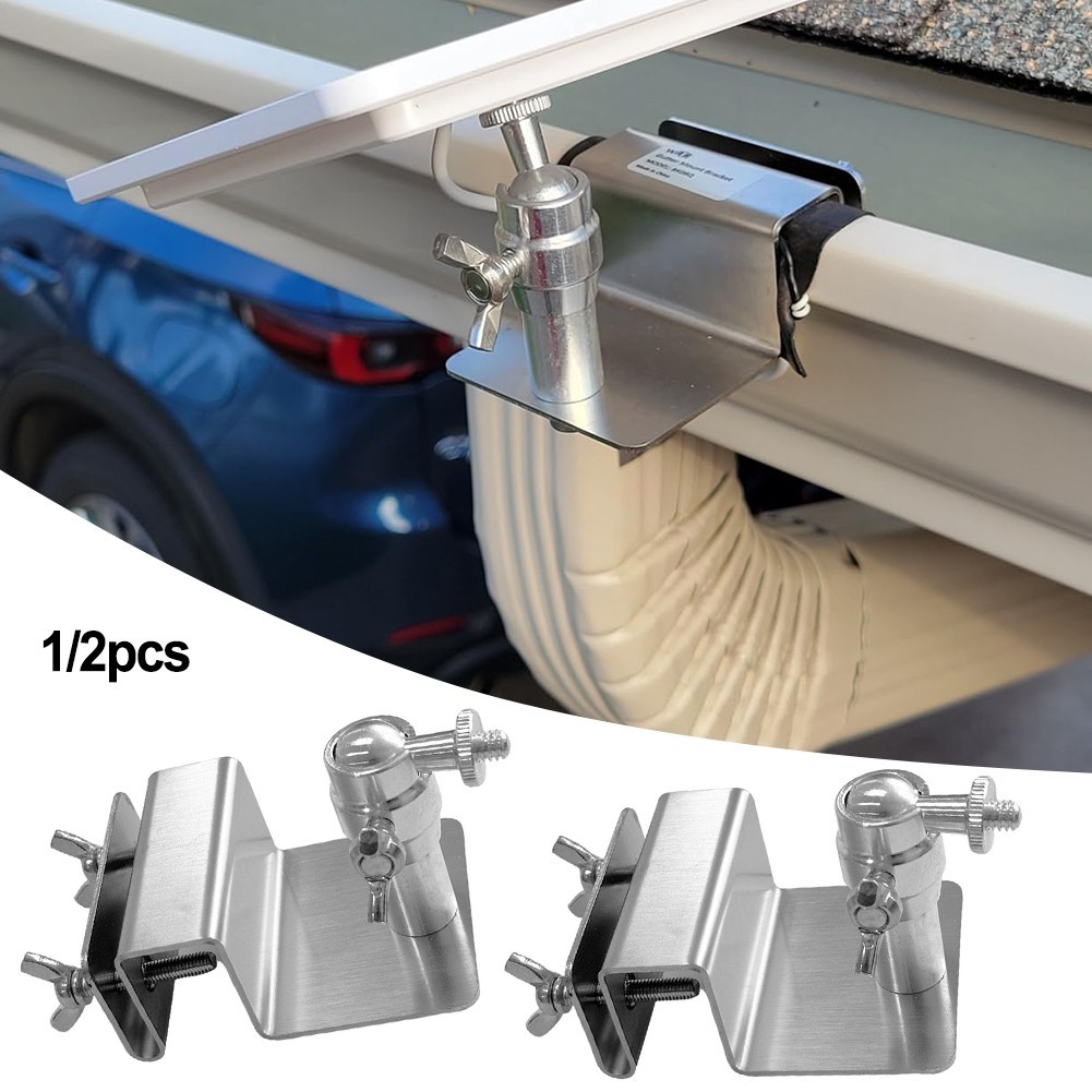 Solar Panel Gutter Mount Adjustable Bracket for Eufy and For Arlo Devices
