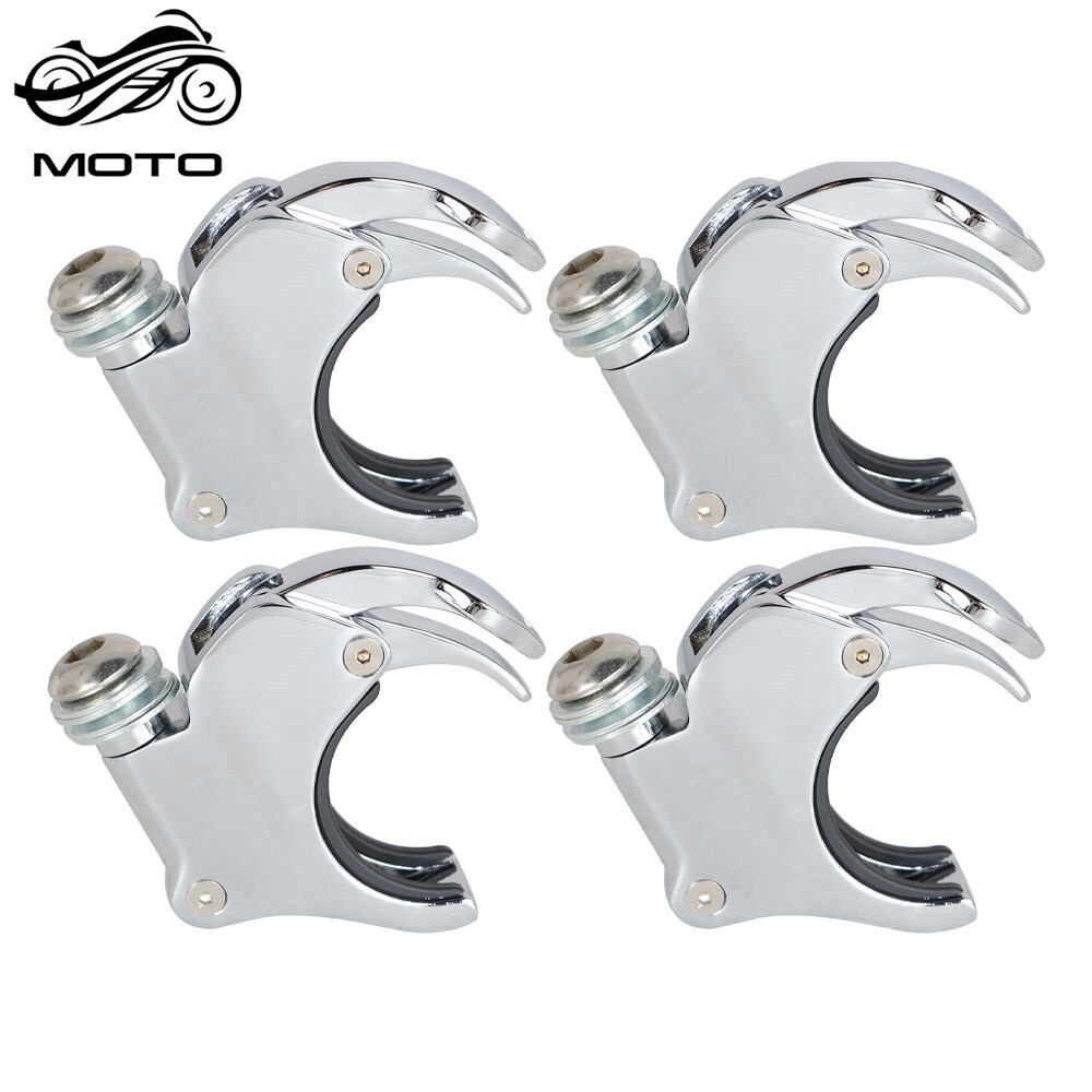 49mm 4PCS Windshield Windsreen Clamps For Dyna FXDB 2002-2016
