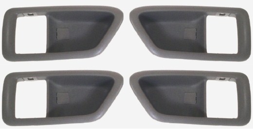 4 pcs Set Door Handle Bezel Trim Cover Casing GREY for 1997 - 2001 TOYOTA CAMRY